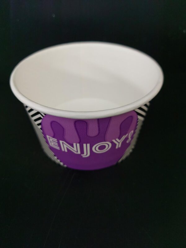 Papírová miska 200 ml na zmrzlinu nebo sorbet s potiskem (50 ks)