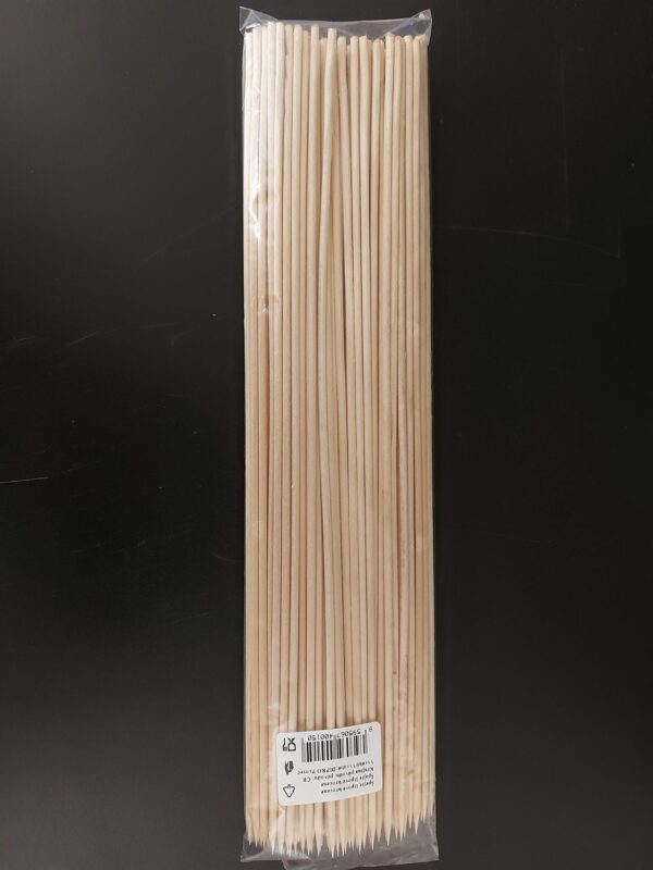 Špejle dřevěné hrocené uzenářské 30 cm (200 ks) - Obrázek 3