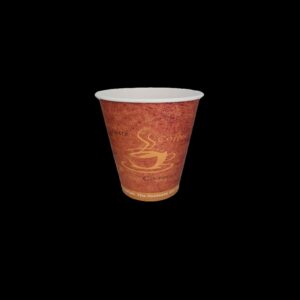 Kelímek papírový CTG hnědý s potiskem 0,1 l na kávu, průměr 62 mm (50 ks)