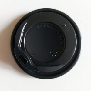 Víčko PP na kelímky CTG černé, průměr 62 mm (100 ks)