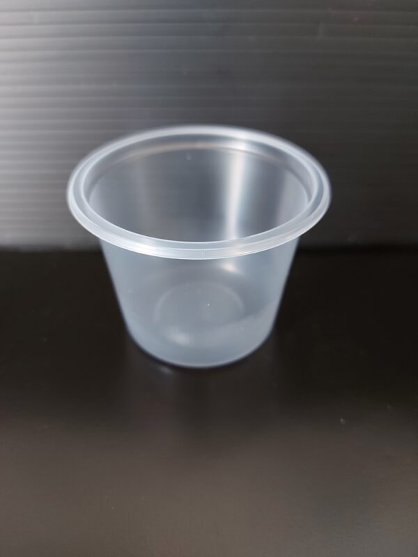 Plastový kelímek PP na dresing kulatý 100 ml, transparentní (100 ks)