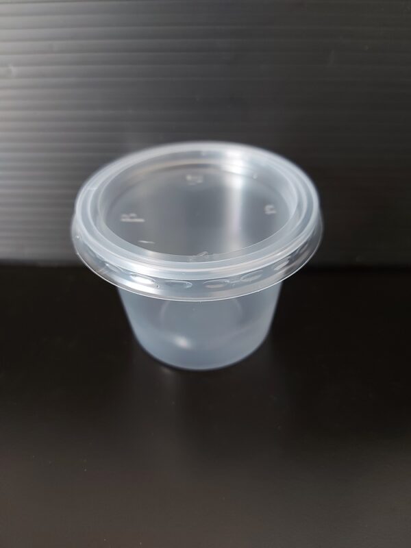 Plastový kelímek PP na dresing kulatý 100 ml, transparentní (100 ks) - Obrázek 4