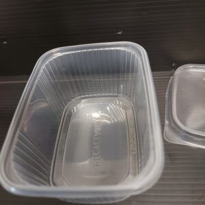 Miska PP hranatá 200 ml transparentní 108x82x40 mm (100 ks)