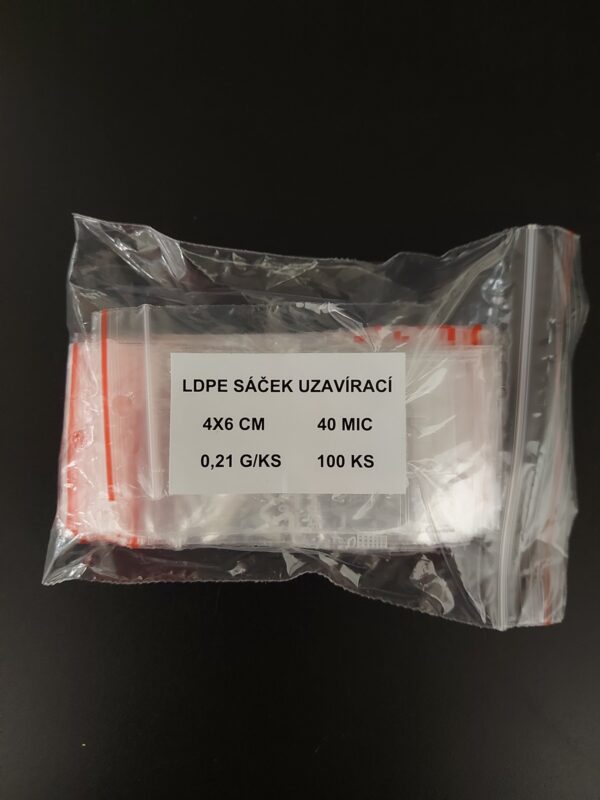 Sáček LDPE ZIP 4x6 cm (100 ks)