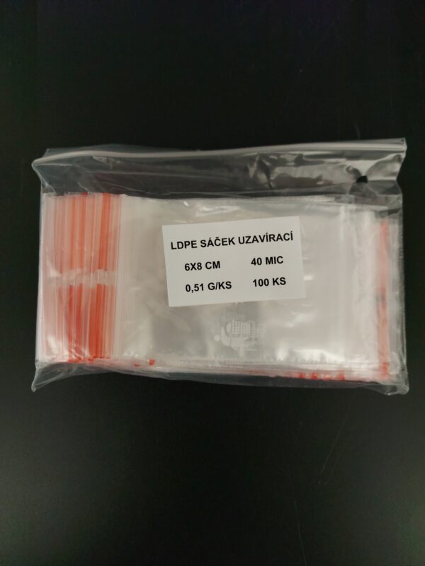 Sáček LDPE ZIP 6x8 cm (100 ks)