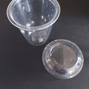Plastový kelímek na dezert rPET 200 ml, průměr 76 mm, transparentní (50 ks)